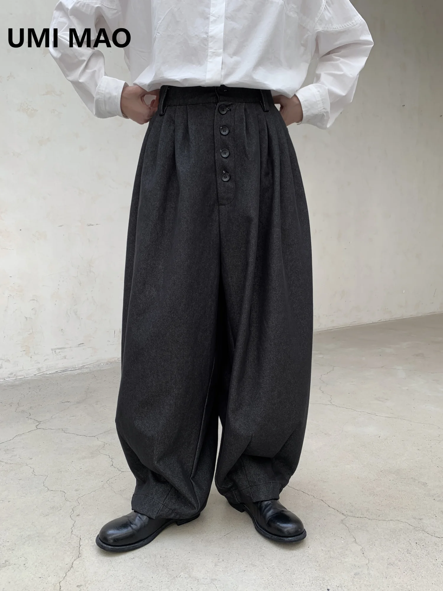 

UMI MAO Yamamoto Dark Pants Femme Spring And Autumn Jeans Women's Lantern Pant Casual Loose Trousers Women
