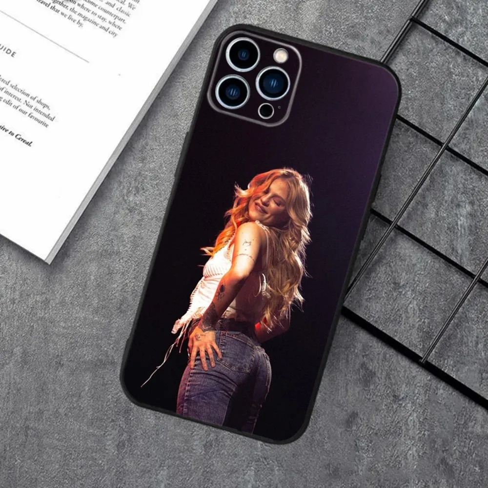 Singer Luísa Sonza  Phone Case For Apple iPhone 15,14,13,12,11,XS,XR,X,8,7,Pro,Max,Plus,mini Silicone Black Cover