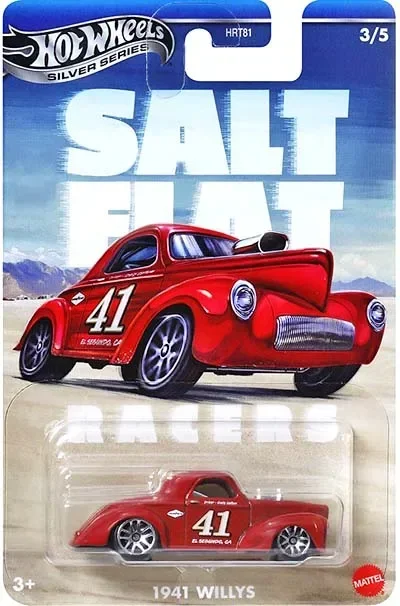 Mattel Hot Wheels Silver Series 2025 Salt Flat Racer Vintage Mix 1 HRT81 C 1/64 Diecast Vehicle Model Cars Toys Boys Gift