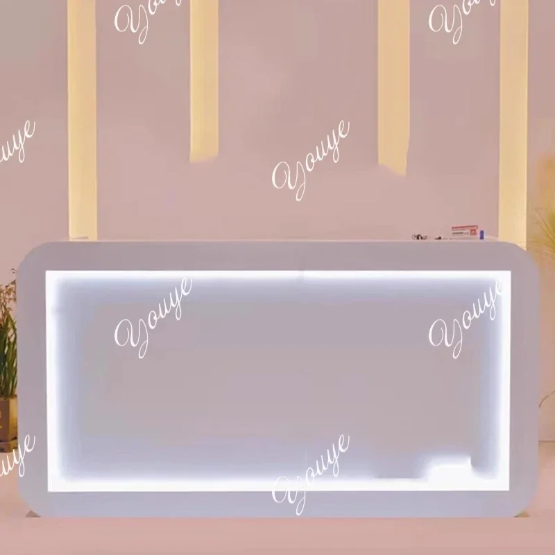 A63 منظمات تصميم مكاتب الاستقبال بار جمالي بسيط أفضل مكاتب استقبال الشركة الجمال الفاخر Escritorio أثاث المكاتب #6