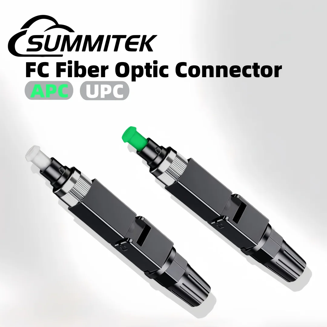 

SUMMITEK Embedded FC APC/UPC Fiber Optic Fast Connector SM Single Mode FC Quick Connector FC adapter Field Assembly FTTH Tool