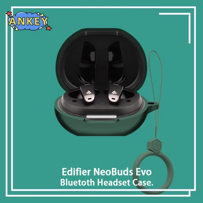 for Edifier NeoBuds Evo Case Earphone Protective Cover NeoBudsEvo Anti-fall Soft Silicone Wireless Bluetooth Earbuds Carrying