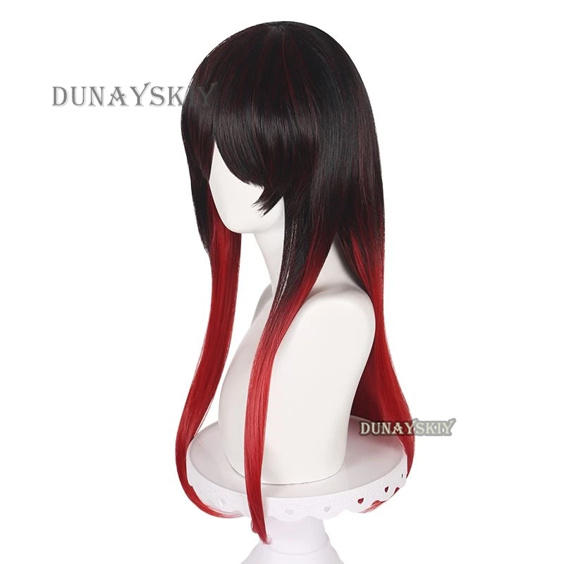 Coupe-vent Anime Cosplay Costume, Rouge, Long, Droit, Perruque Cos, Py Party Playing, Nouveau, Tasuku, Tsubak37