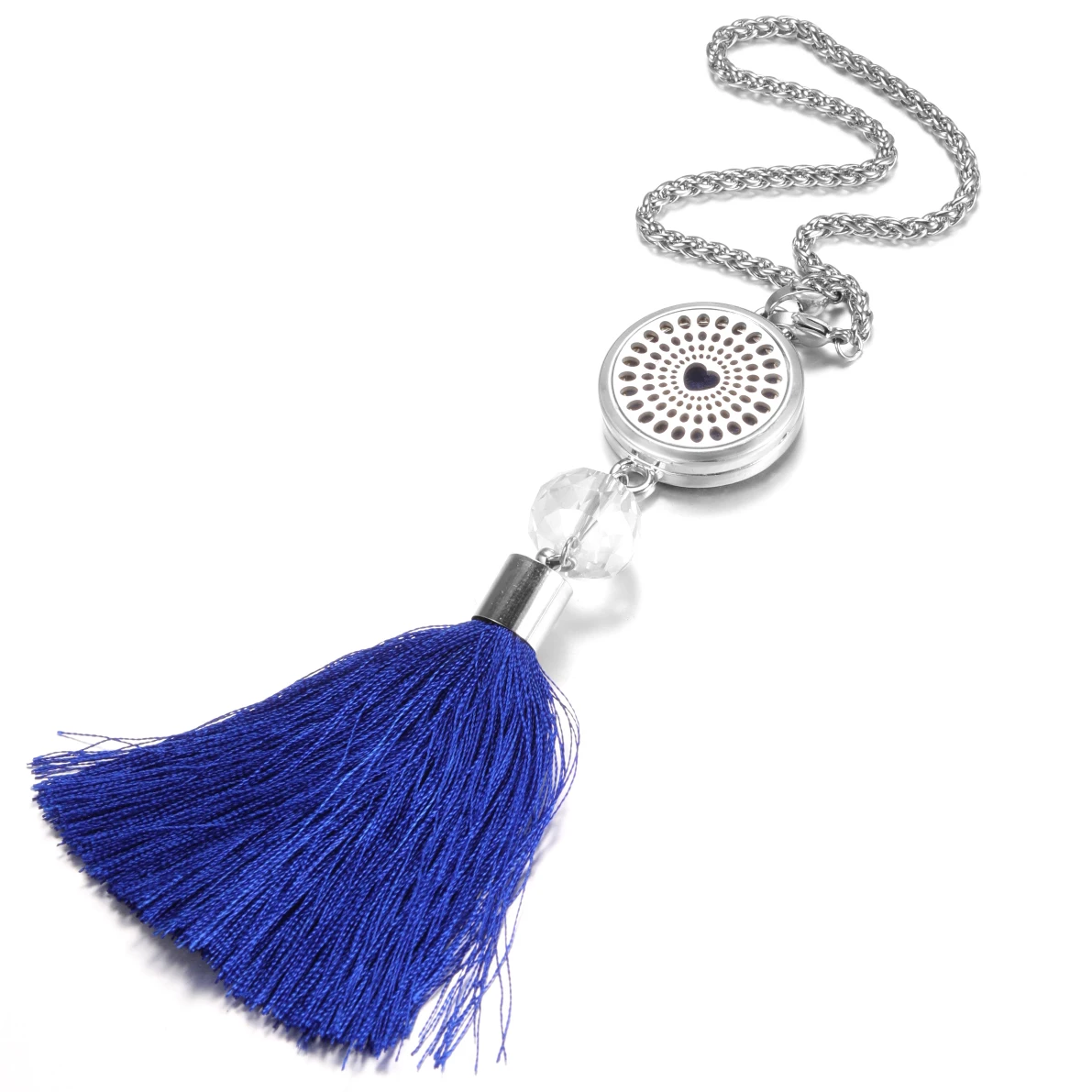 Car Tree of Life Tassel Pendant Drip Essential Oil Perfume Diffuser Car Decoration Stainless Steel Aromatherapy Lockets Jewelry