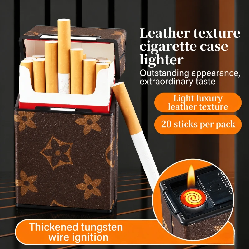 

Creative foreskin cigarette case, leather cigarette case 20 pcs, soft and hard universal men's pressure-resistant waterproof