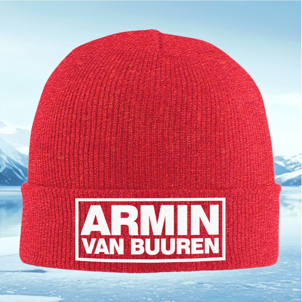 Lettres blanches audacieuses sur bloc noir hommes femmes unisexe tricoté chapeau bonnet pull casquette hiver thermique chaud noël cyclisme en plein air