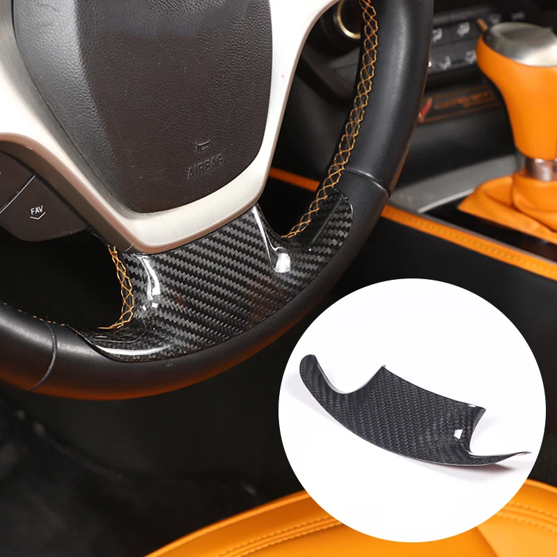 

Наклейка на руль для Chevrolet Corvette C7 2014-2019, аксессуар для интерьера автомобиля, 1 шт., из настоящего карбона