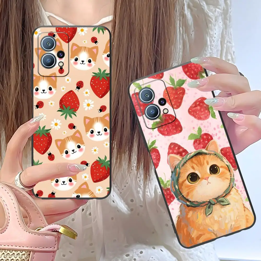 Cat Kitten Strawber…