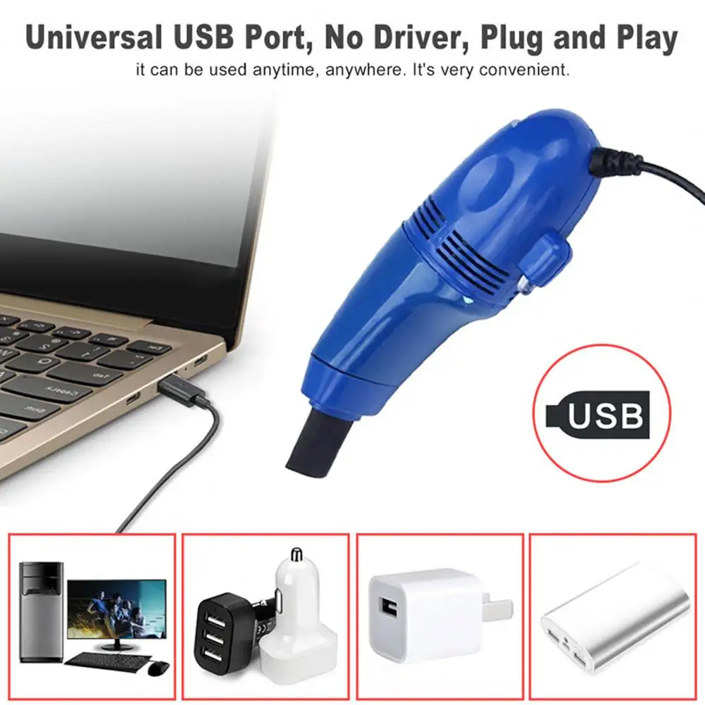 Mini Car dashboard Laptop Brush Practical Convenient 6 Colors USB Keyboard Vacuum Cleaner for Printer