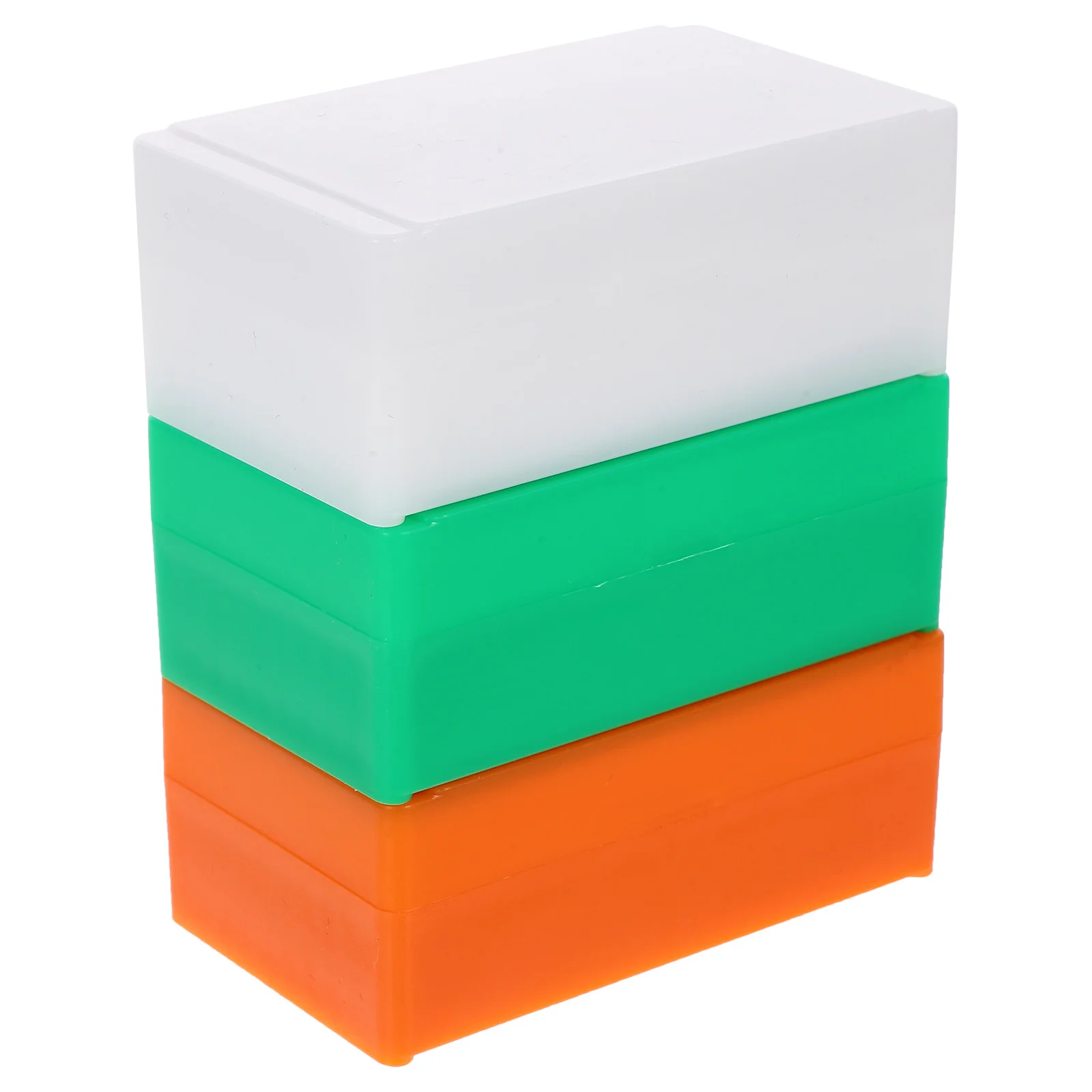 3Pcs Microscope WhiteGreenOrange Lab Storage Reusable Specimen Holder EasyOpenClose Teaching Company