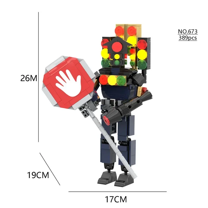 Toilette Skibidi The Audio Man et caméra Titan Man décennie s de construction Jouets en briques, Ensemble de jouets pour enfants, Cadeau