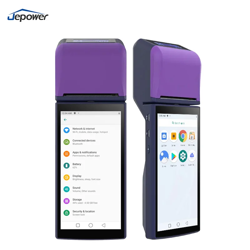 Picture 6: All-in-One 6-Inch Android 9 POS System Thermal Printer with NFC & USB for Mobile Payment and Financial Use