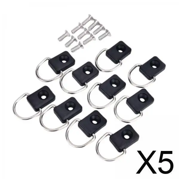

Kayak D Rings Hardware Kit Durable Boat Rigging Tie Down Deck Fitting for Kayak Canoe Fishing Accessories