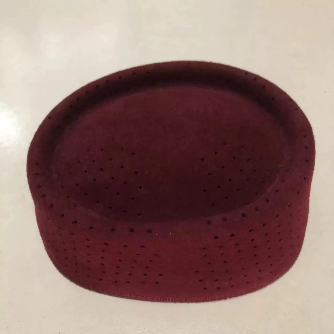 

Hat Muslim Men Clothing Prayer Cap Islamic Taqiyah Kufi Tax Products Kippa Wool Turkish Modern Wine 464