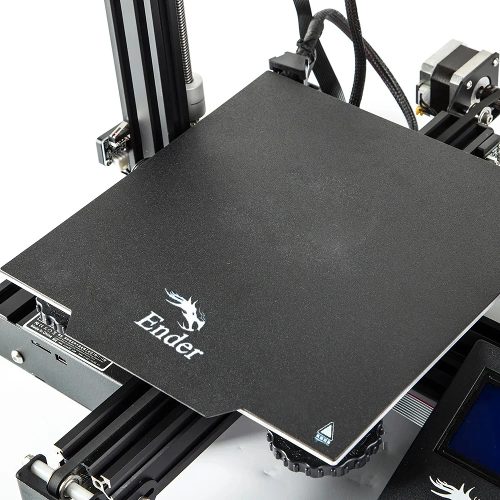 Creality-Placa de superficie de construcción magnética flexible Ender 3, 235x235mm, almohadillas adhesivas, cama caliente para/Ender-3