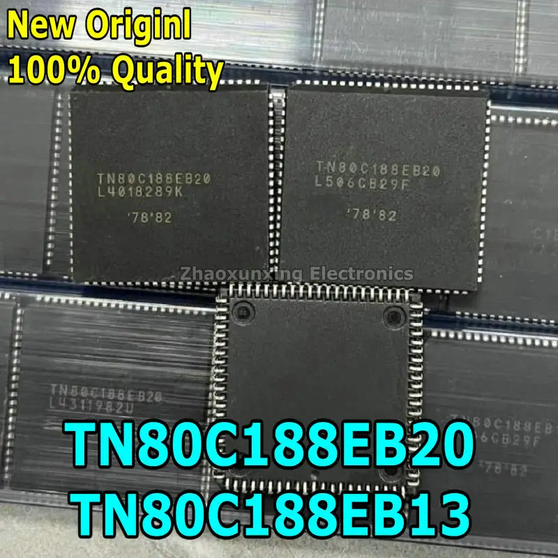 1~2PCS   New    TN80C188EB20     TN80C188EB13    PLCC-84    Chipset