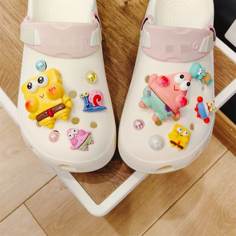 1 Set Cute Cartoon DIY Shoes Charms for Crocs Charms Pack Sale for Crocs Shoes Accessories Shoes Clogs Decorations Kids Gifts