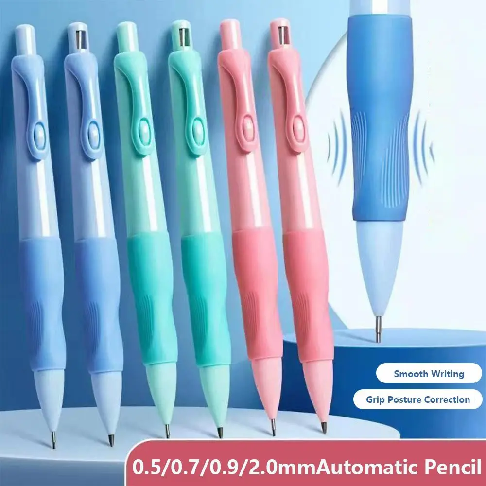 Grip Posture Correction Automatic Pencil 0.5/0.7/0.9/2.0mm 2B Lead Mechanical Pencil Comes With Sharpener Movable Pencil