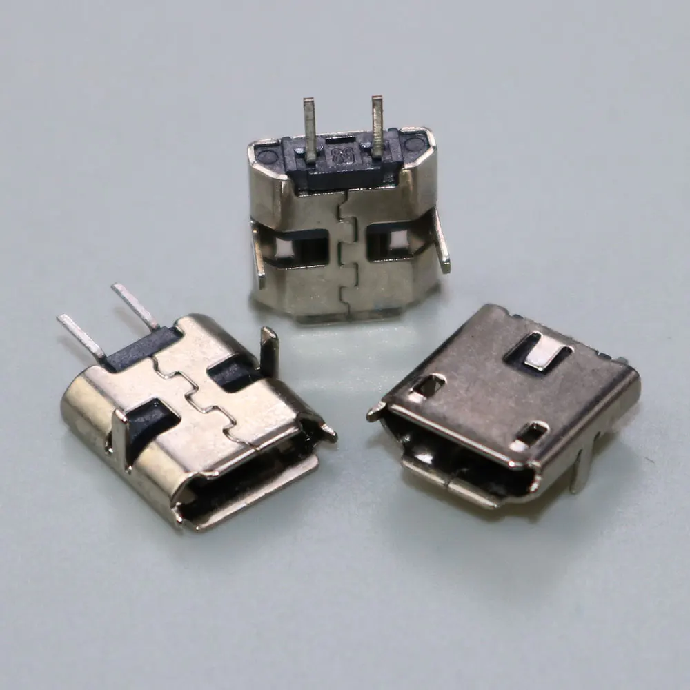 10 SZTUK MICRO USB 2P wtyczka żeńska 2PIN V8 Android wtyczka telefonu dwupinowy port ładowania 2-pin Mini Micro USB Złącze Jack