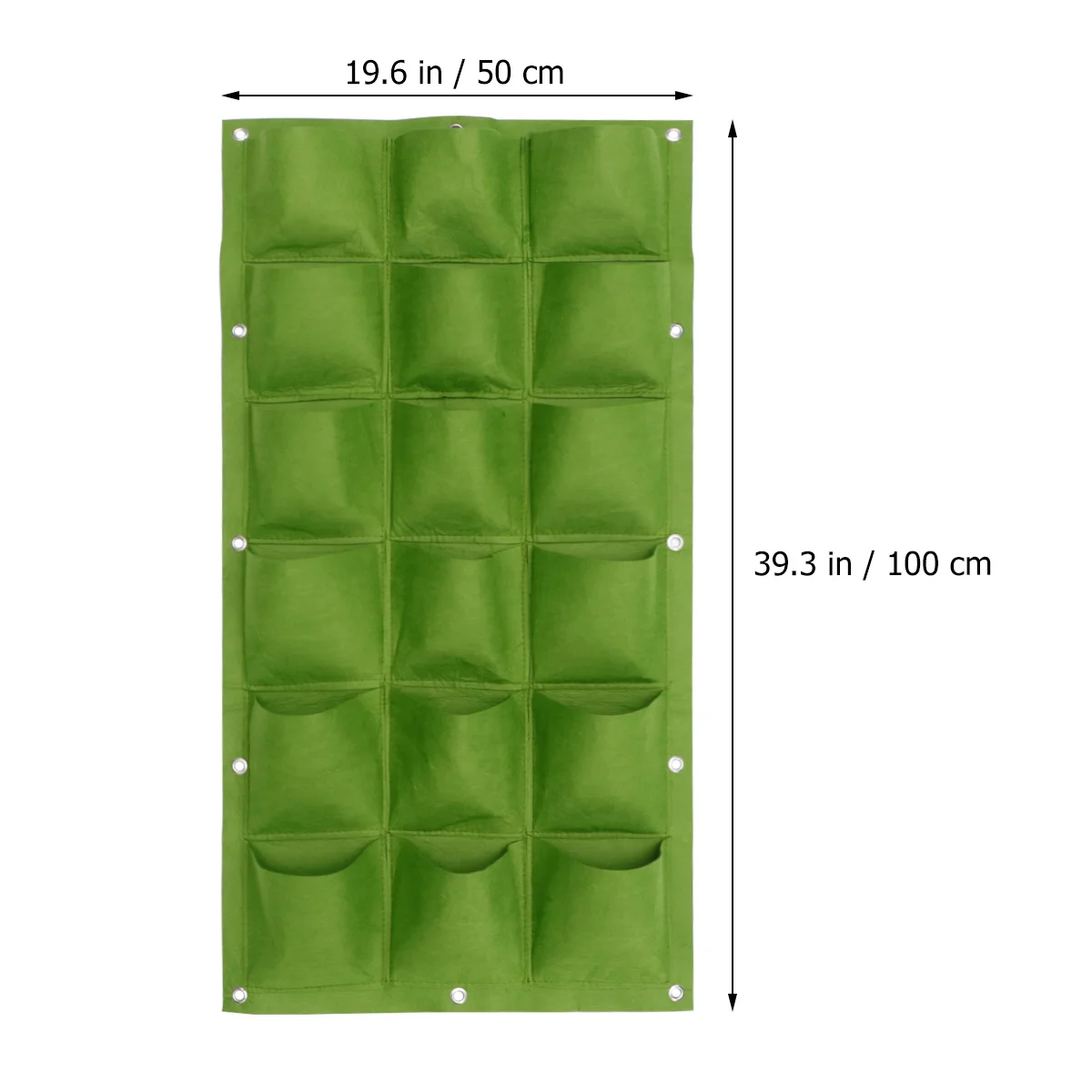 

12-Pocket Felt Planting Bag Vertical Hanging Wall Planter Durable Reusable Green Plant Grow Bag for Garden Outdoor