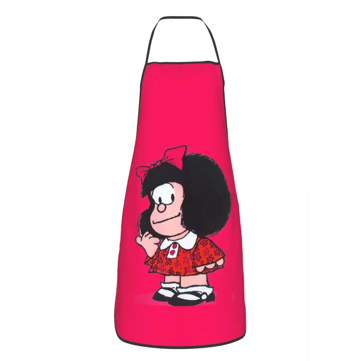 Unisex Fashion Lovely Mafalda Apron Women Men Chef Tablier Cuisine for Cooking Kitchen Animation Mafalda Painting