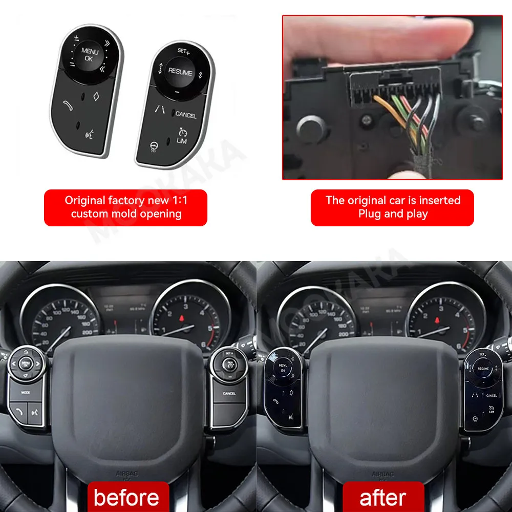 For Land Rover Range Rover Steering Wheel Touch Buttons Car Auto Parts Two Side Control Button Head Unit