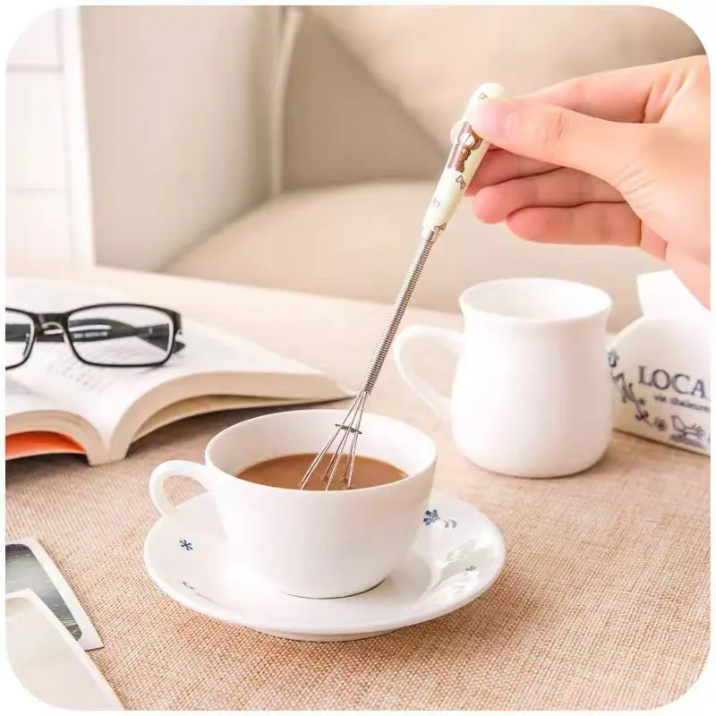 

Egg Beater Mini Stainless Steel Balloon Wire Whisk Manual Hand Mixer Milk Cream Butter Whisk Mixer Kitchen Tools Baking Supplies