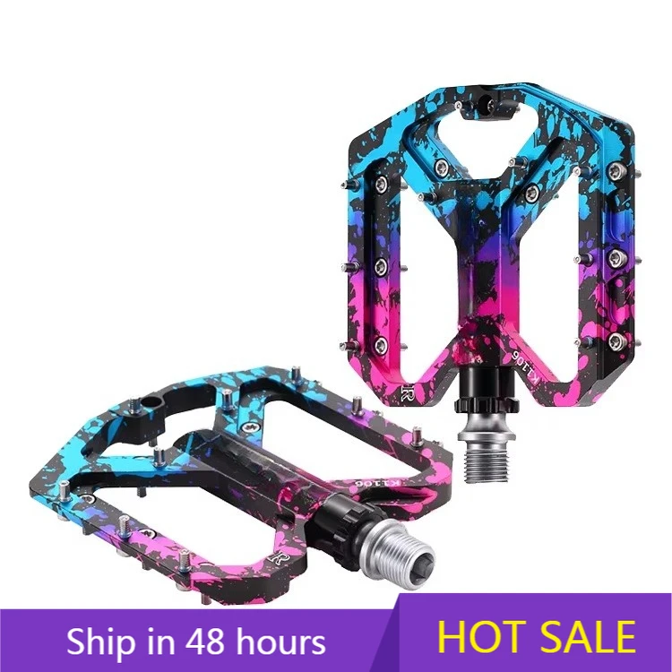 

POWER LEAPKEREACHY High-strength Non-slip Aluminuem Alloy Mountain Bike Pedals Platform Flat Sealed 3 Bearings Bicycle Pedals