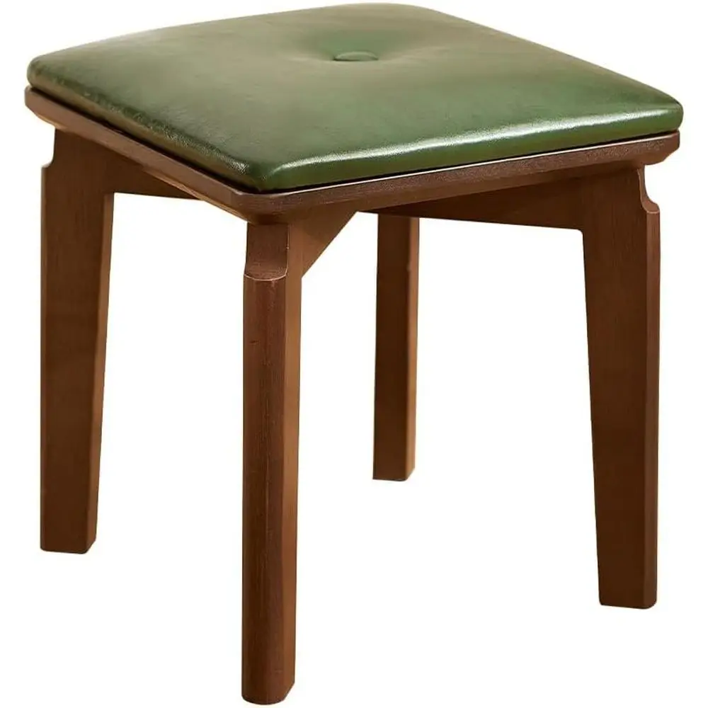 

Small ootstool Ottoman 10 inch aux Leather Wooden Step Stool oot Stool Ottoman or Kitchen Living Room Bedroom Entryway