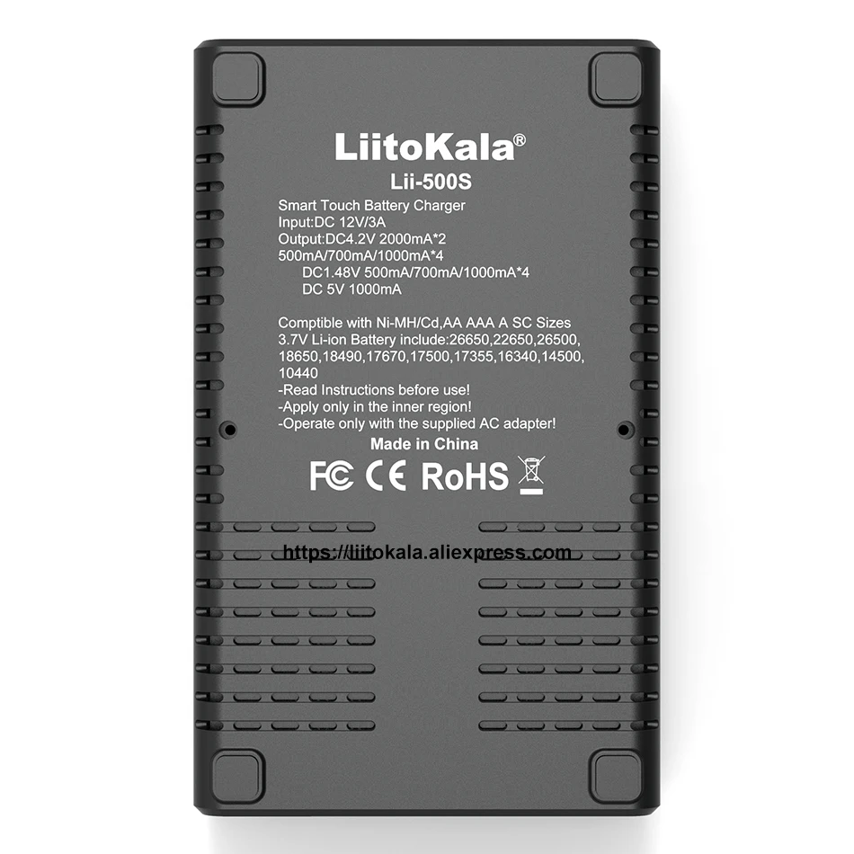 Зарядное устройство Liitokala для литиевых батарей, Φ Lii-500 Lii-PD2 LCD 3,7 V/1,2 V 18650 18350 18500 21700 20700