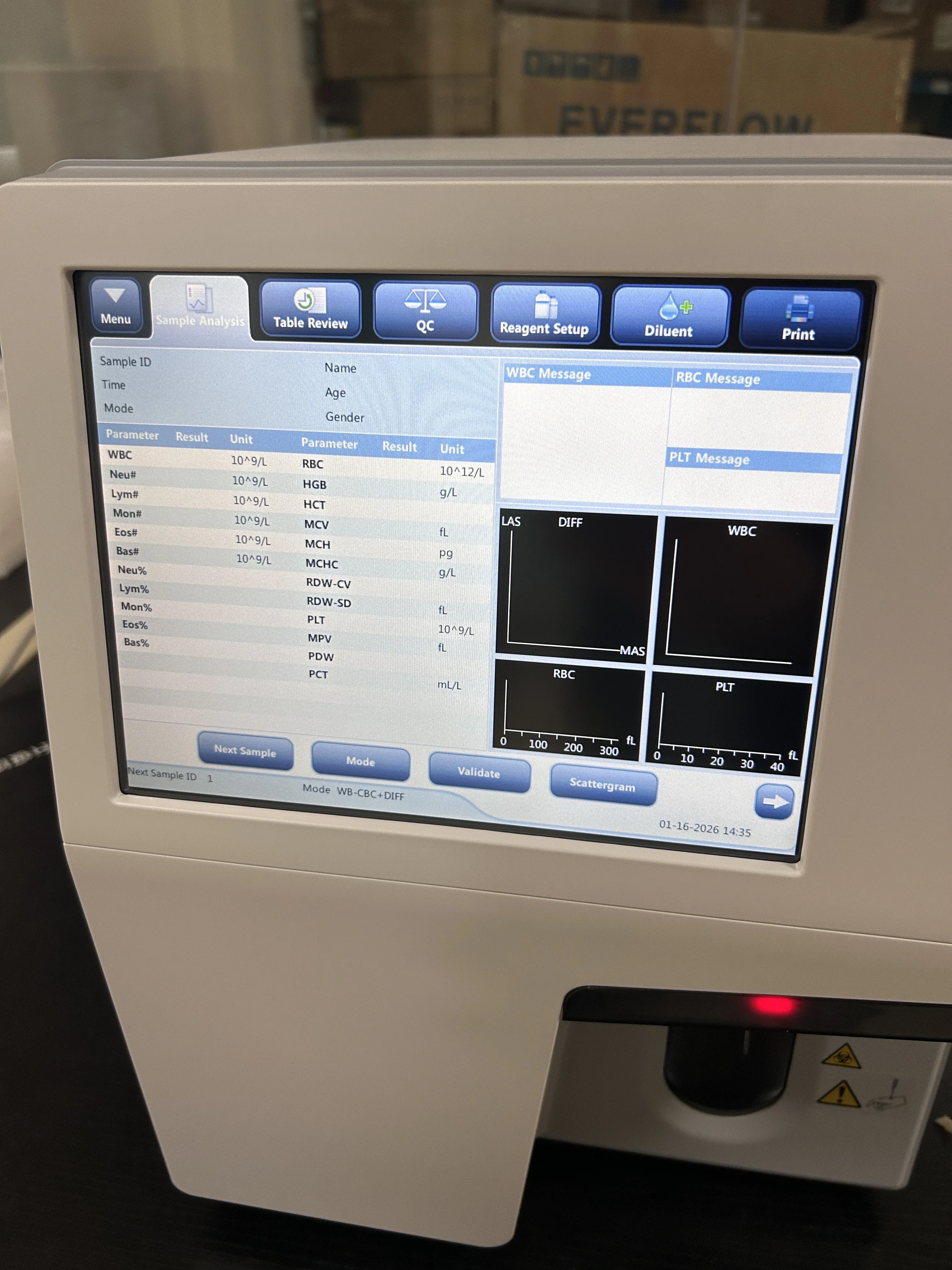 BC-5000 Vet Auto  Analyzer, 5-Part Diff Analyzer with Touch Screen for Animal Hospital