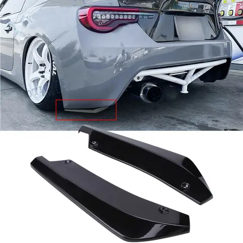 Lagice amortecedor traseiro do carro divisor difusor canard envoltório spoiler fender lateral saia lábio queixo corpo kit para scion tc frs fibra de carbono