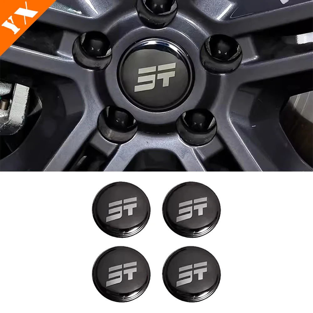 For Chery Jetour T2 Traveler 2023-2024 Stainless Car Accessories Wheel Hub Cover Stickers Tire Center Cover Logo Stickers