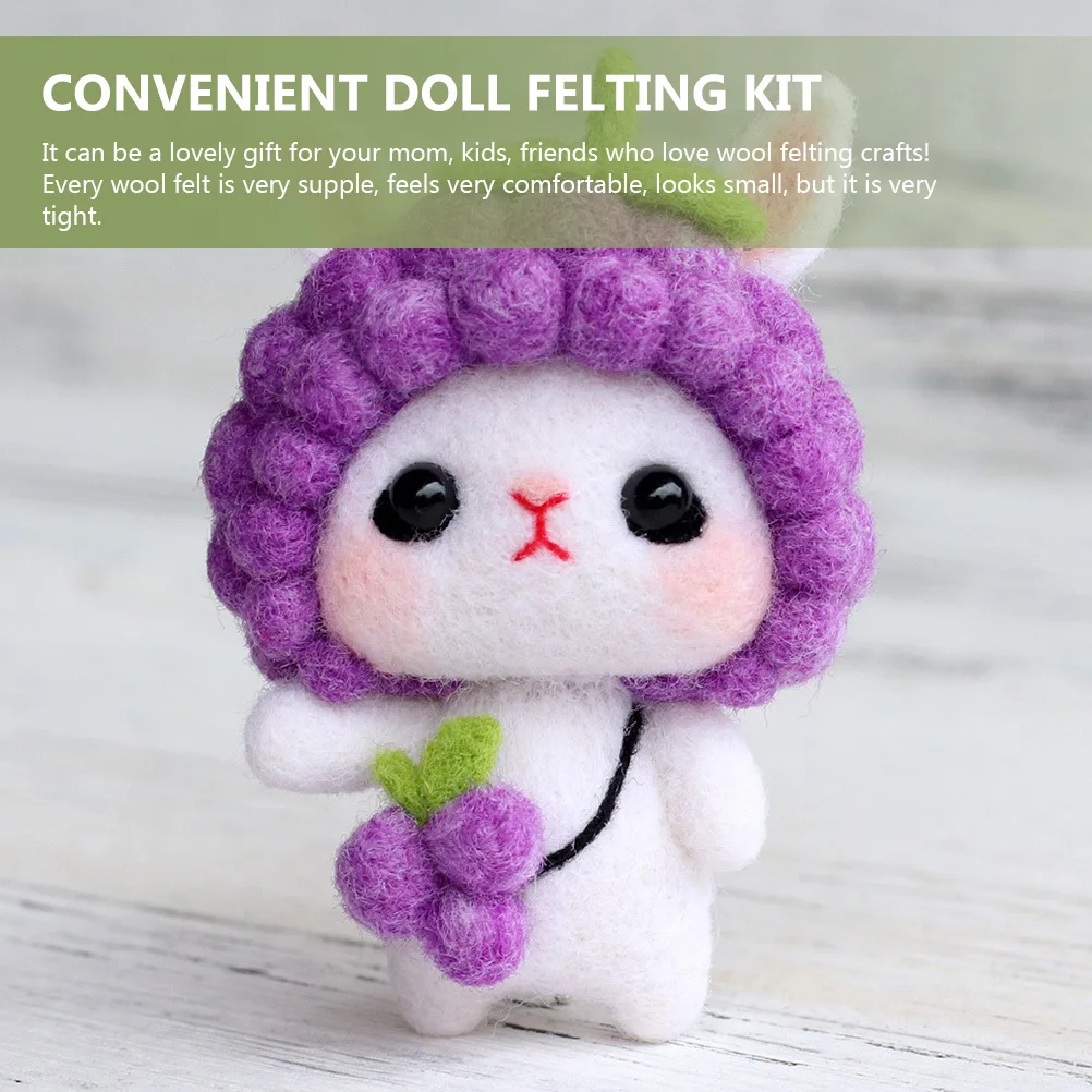 

Ciieeo 3 Sets Needle Felting Kit Wool Craft Portable Felting Supplies for Beginners