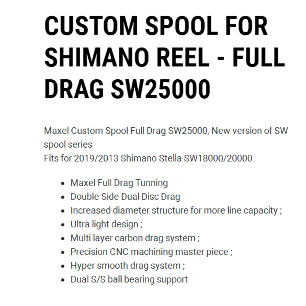 Maxel Custom Parts Spare Spools