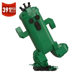 Moc Cactus Monster Building Blocks Game Mascot Action Figures Plants Bricks Model Assembled Toys Birthday Gifts