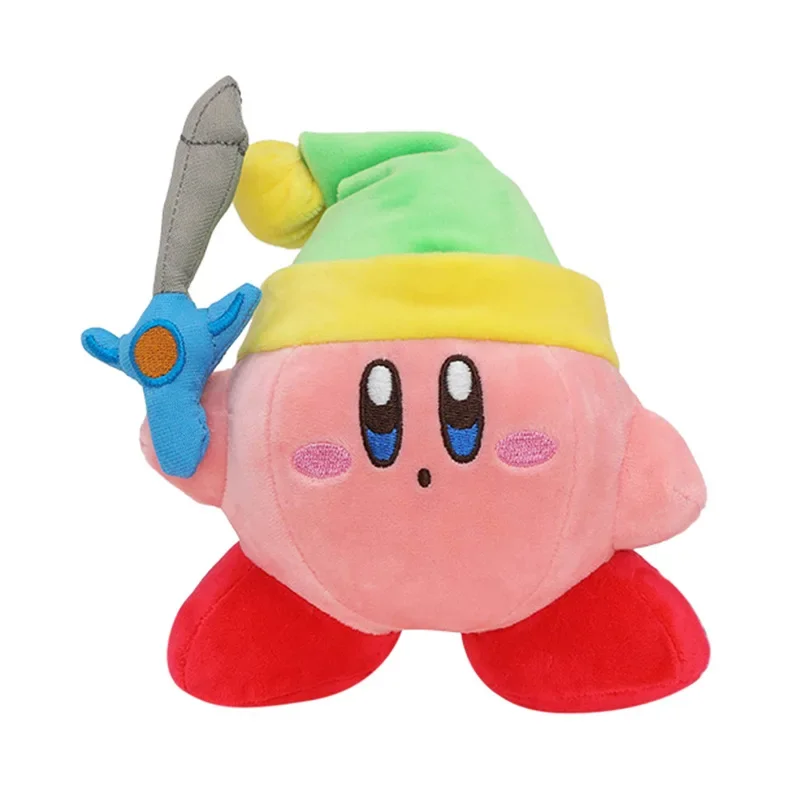 Kawaii Anime Star Kirby Sword Kirby Soft Stuffed Peluche Plush Kids High Quality Cartoon Dolls Great Birthday Gift for Children