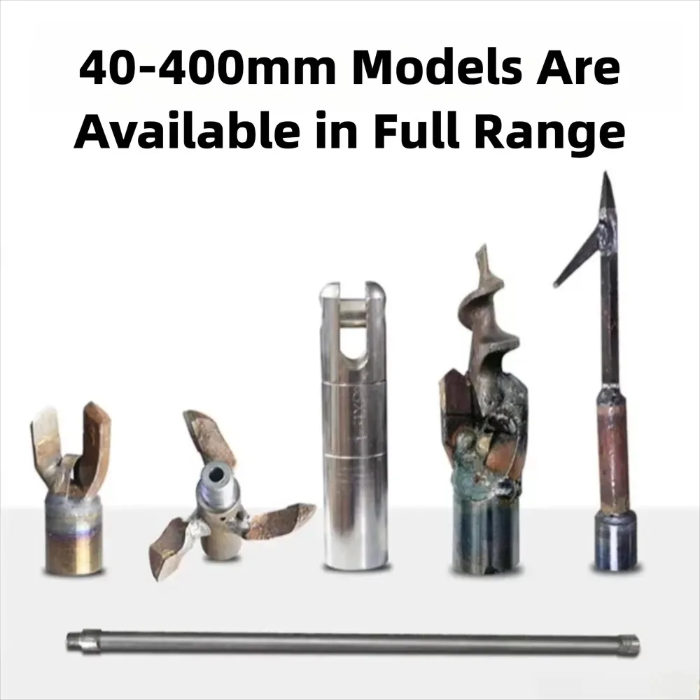 underground-water-pipe-laying-drilling-parts-1m-extension-rod-40mm-120mm-drill-bit-drill-rod-50mm-small-head-for-water-drill