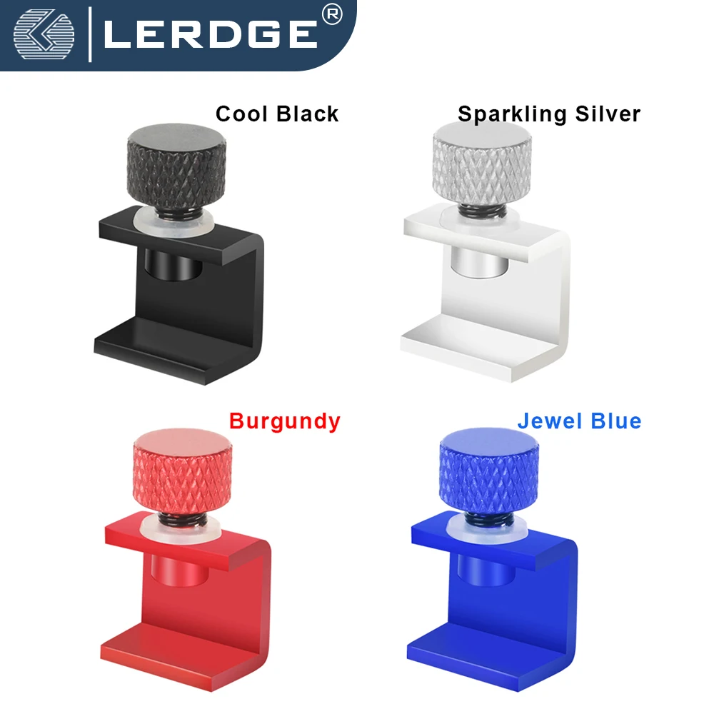 LERDGE 3d printer accessorie Aluminum Adjustable Bed Glass Heatbed Clip Clamp Bed Build PEI sheet Platform Retainer Ender3 CR10