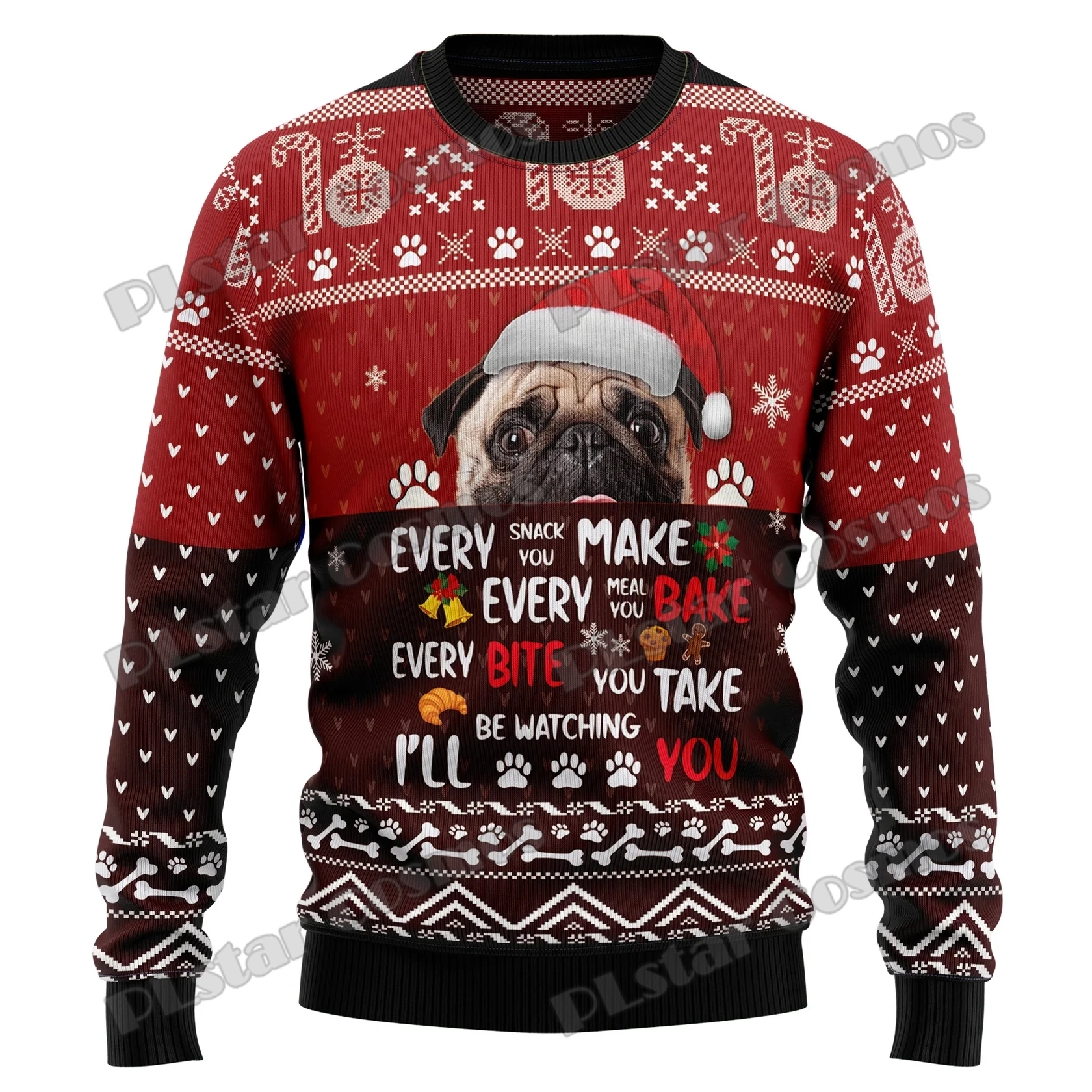 Wolf Moon Christmas Graphic 3D Printed Fashion Men\'s Ugly Christmas Sweater Winter Unisex Casual Knit Pullover Sweater MYY11