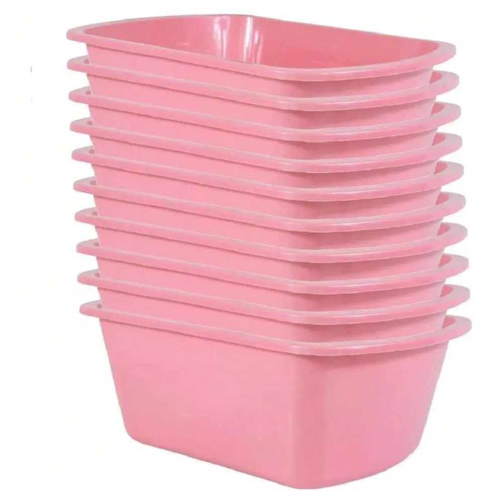 Basins Rectangular Plastic Hospital Bedside Soaking Tub Small 7 Qt Graduated Bucket Portable Washbasin For Washing, Cleaning, F