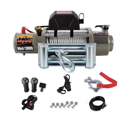 Vehicle-mounted Electric Winch Off-road Self-rescue Small Crane Car Special Winch 3000 Pounds Electric Winch Tractor