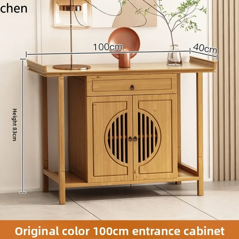 CZ Altar Table Home Use Buddha Altar Entrance Hallway Entryway Cabinet New Chinese Style Buddha Table Incense Case
