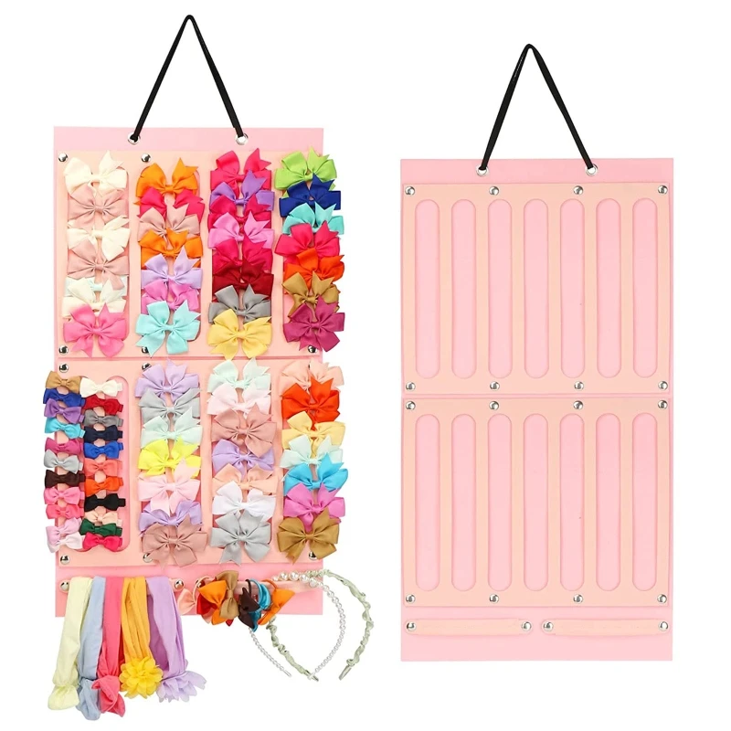 

Children Girls Felt Hair Accessories Storage Hanger Hanging Organizer for Kids Barrettes Hair Pin Headband Bowknot