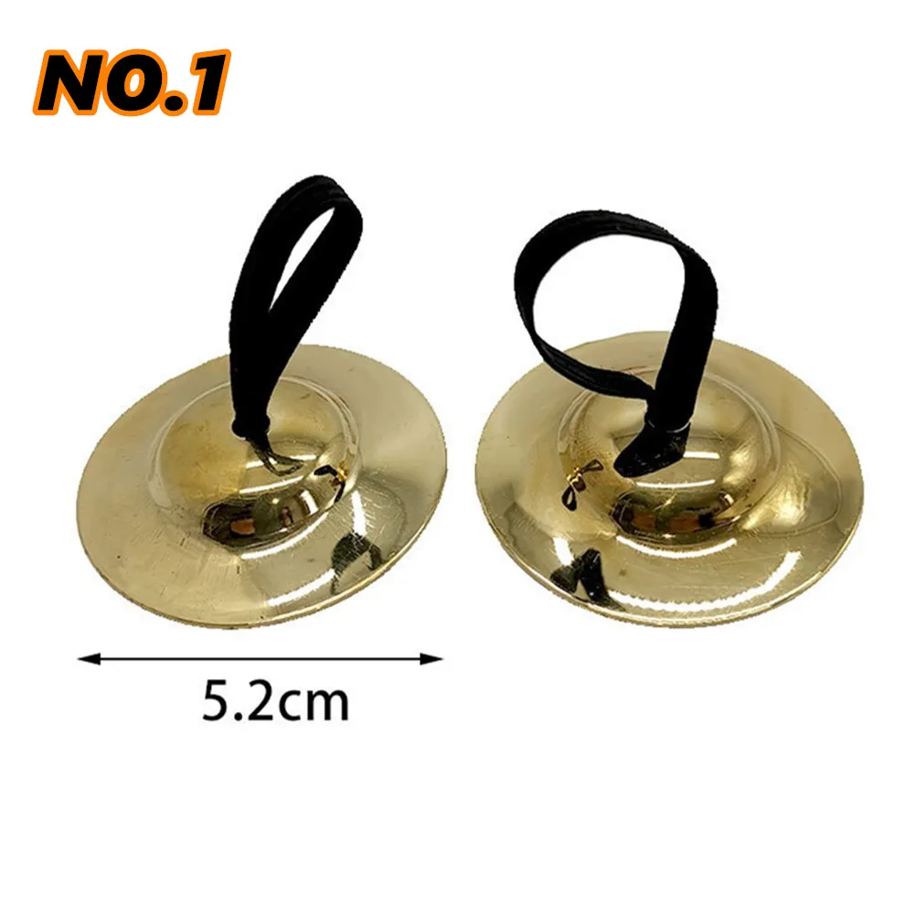 2Pcs Belly Dancing Finger Cymbal Percussion Musical Instrument Fingertip Orff Dance Props Education Finger Cymbal