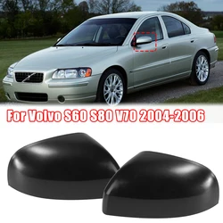 Car Side Rearview Mirror Back Cover Shell Case for Volvo S60 S80 V70 2004-2006 Front Side Wing Mirror Glass 39979044 39979062