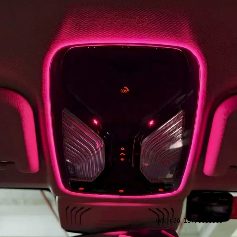 Luz Ambiental Interior de Alta Gama para Automóvil, Segura para el Ambiente Original del Vehículo, con Múltiples Colores, Luz de Lectura para BMW Serie 3, 4, 5, 6, 7, X3, X4, X5, X6, X7