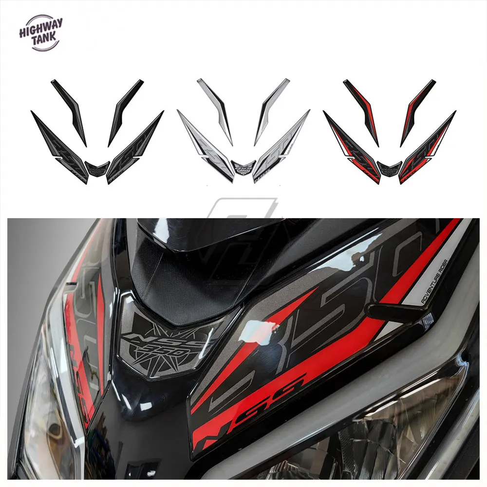 

3D Resin Motorcycle Front Fairing Sticker for Honda Forza NSS 350 From 2023