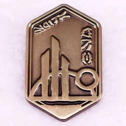 Galaxy Edge Enamel Pin Vintage Badge Brooch Fantasy Movie Jewelry
