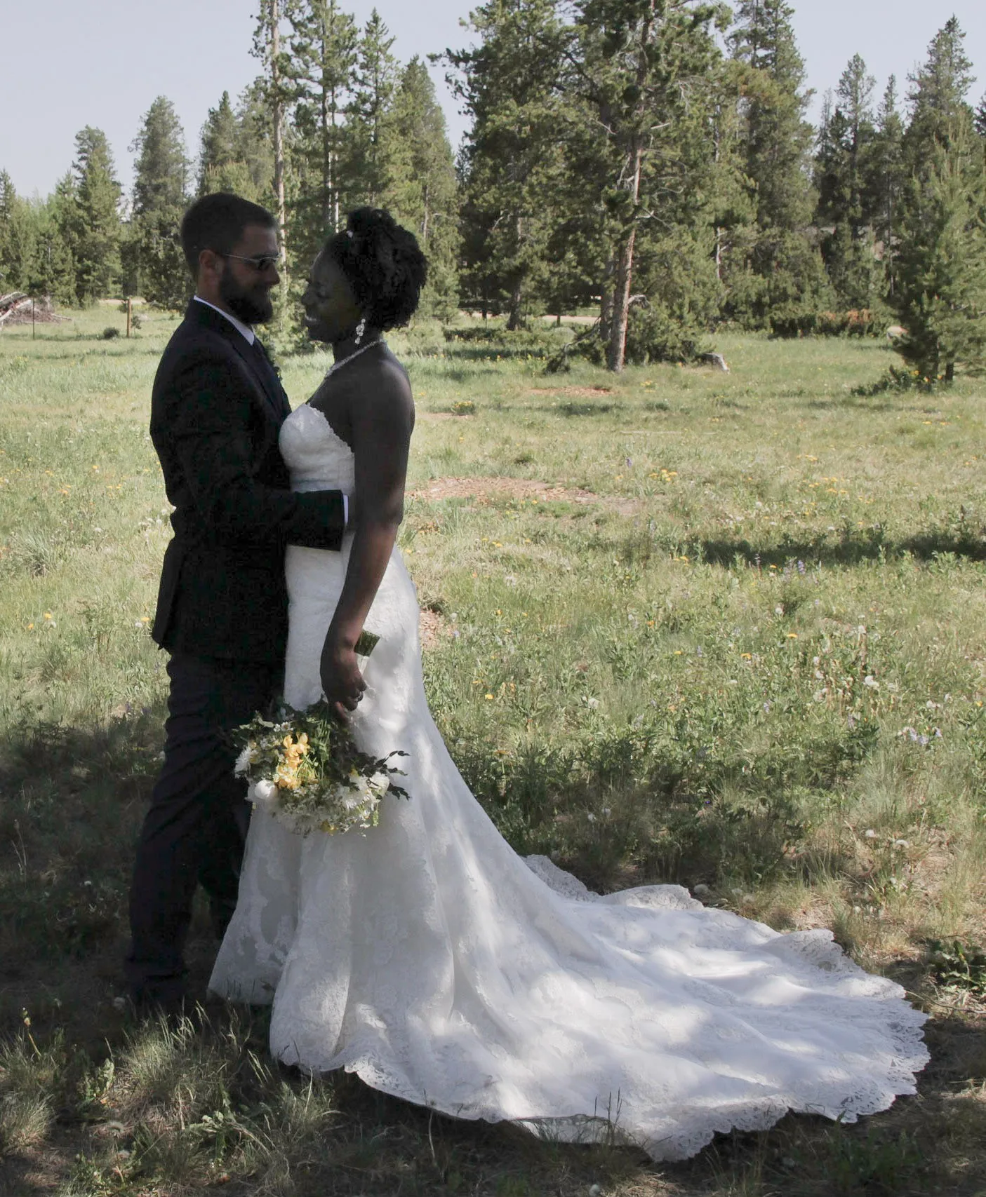 2026 New Customizable Strapless Lace Mermaid Wedding Dress with Long Train  Open Back Design  Black Wedding Dress